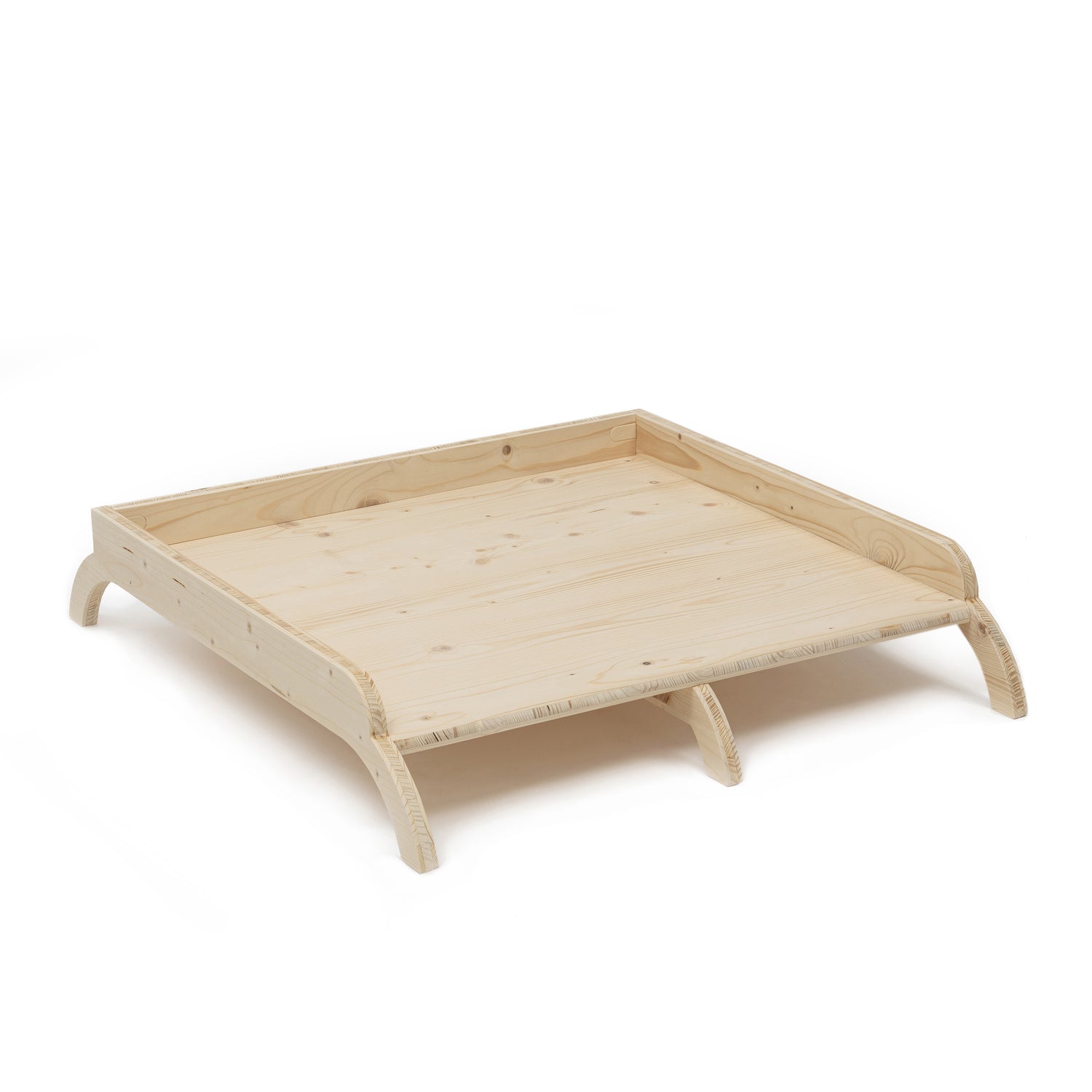 Wooden dog bed