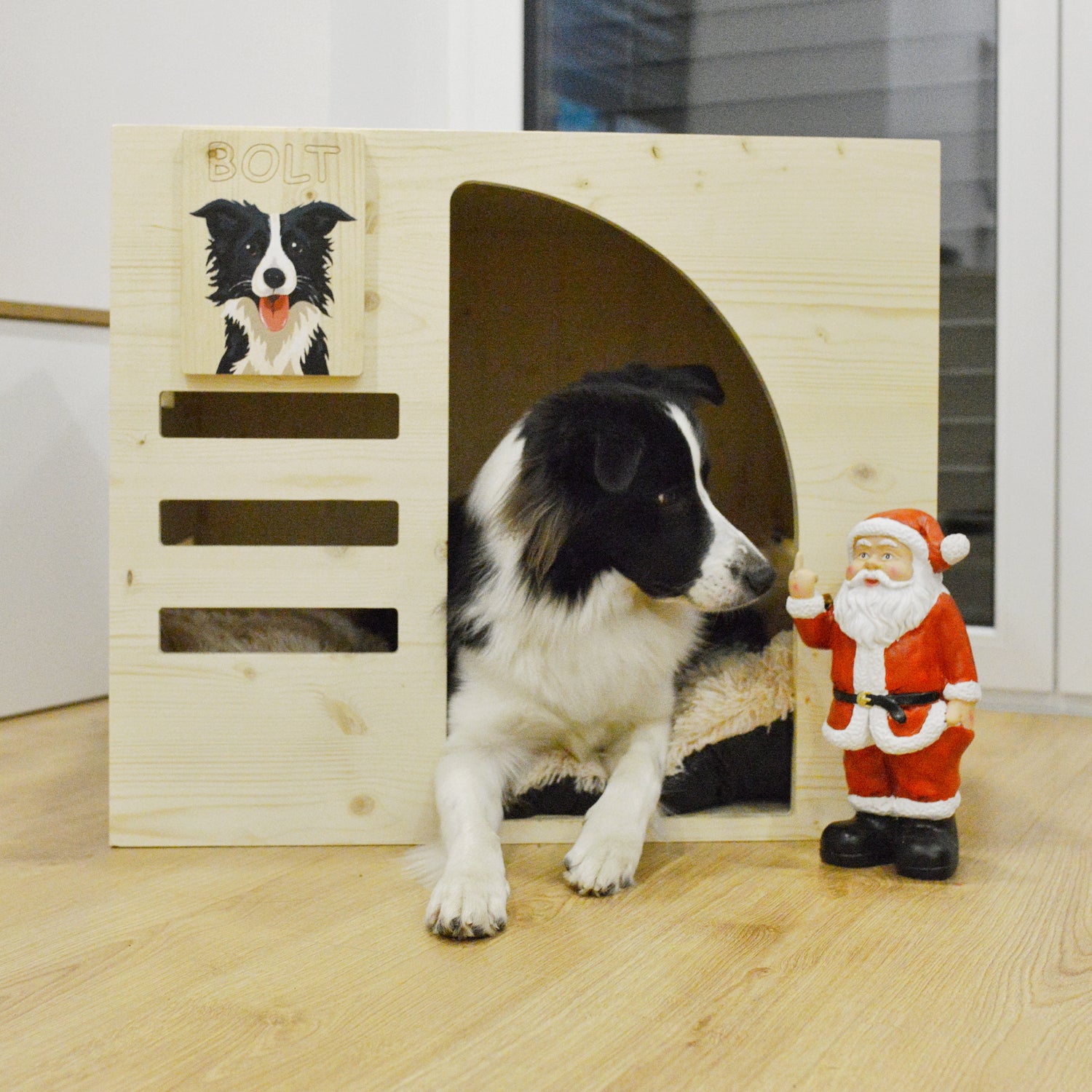 Ročno poslikana lesena tablica s portretom vašega psa