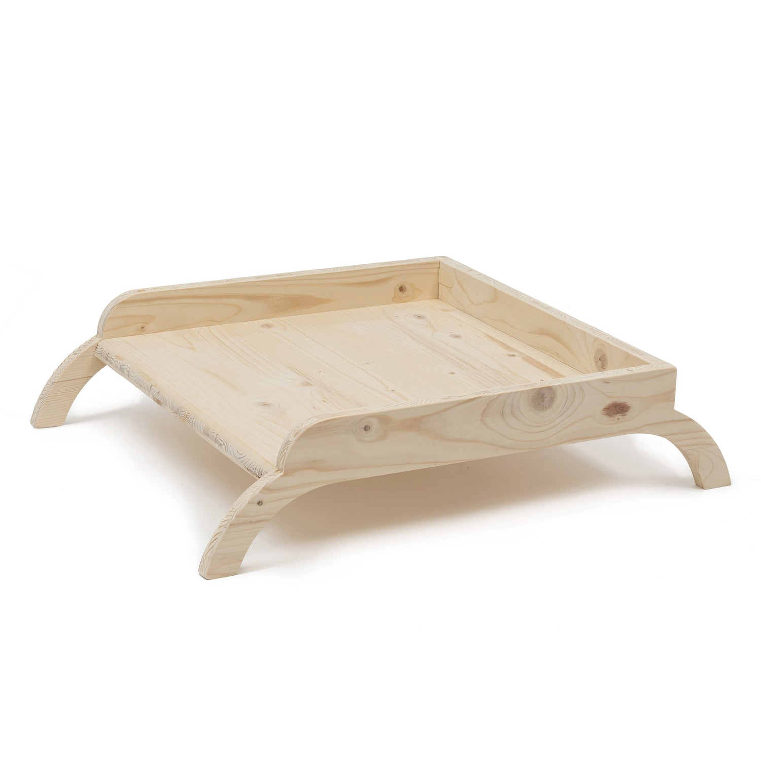 Wooden dog bed