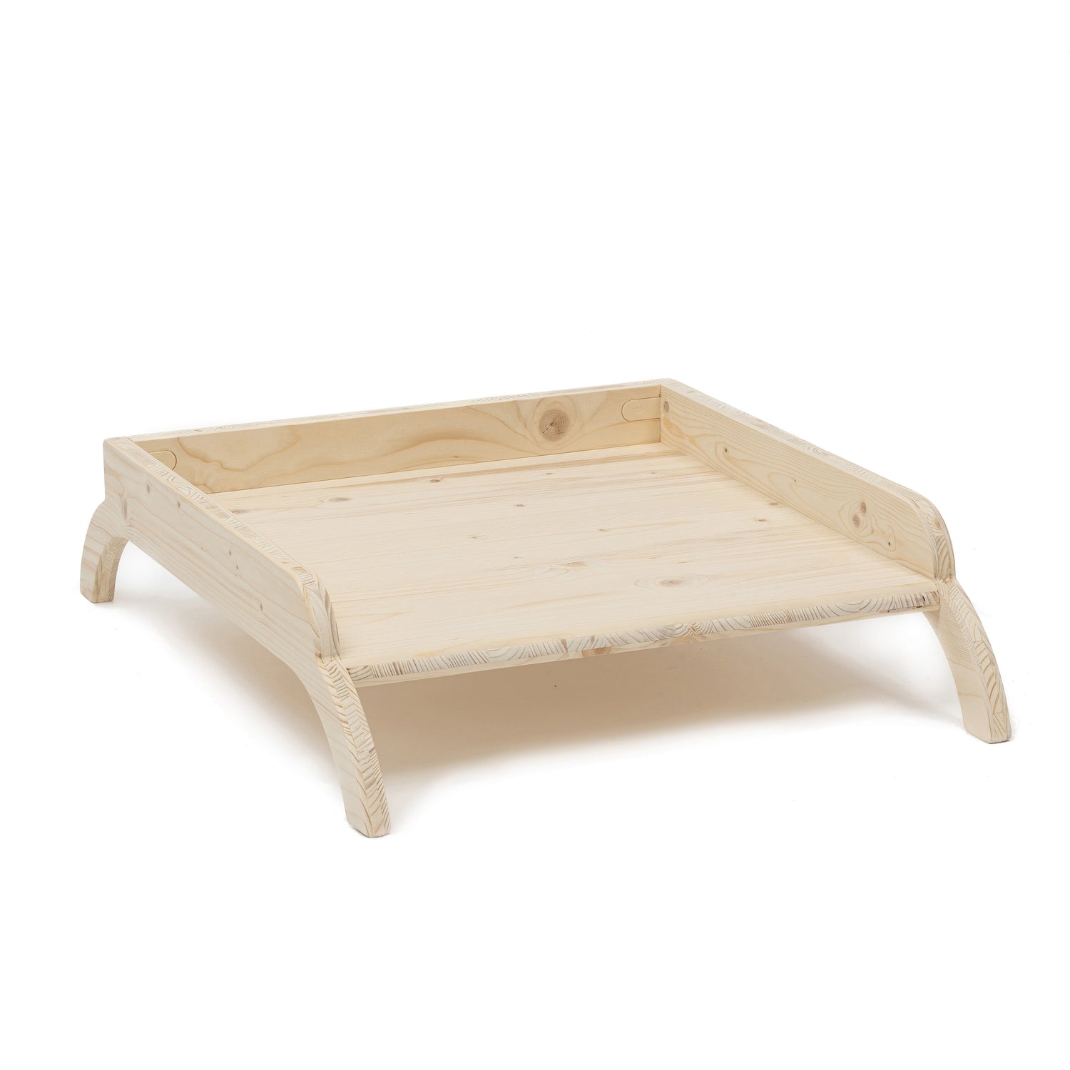 Wooden dog bed