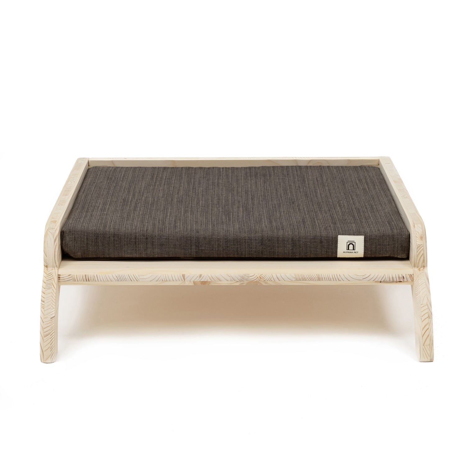 Wooden dog bed
