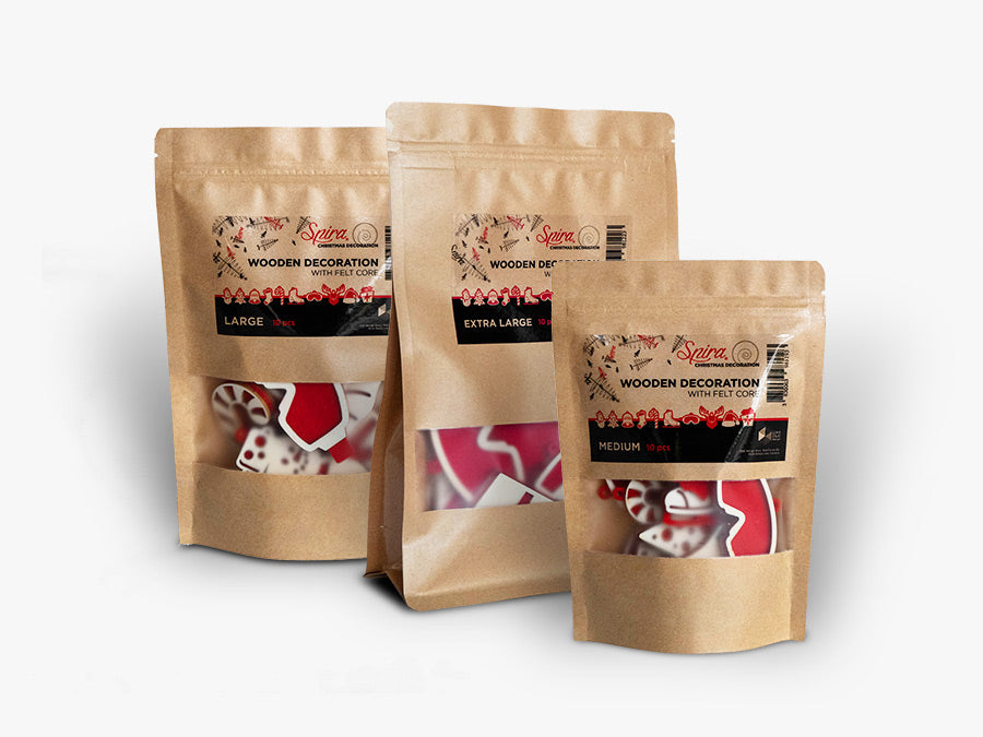 3D okraski za božično drevo Spira