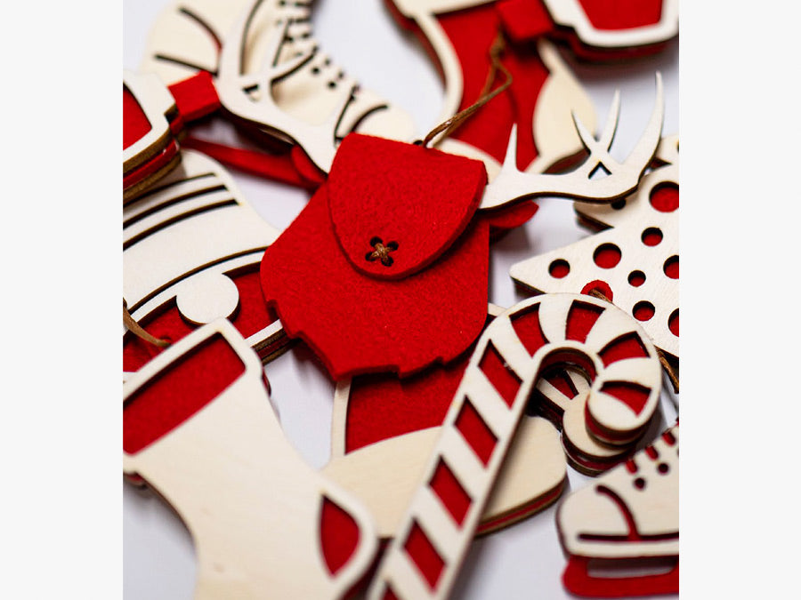 3D okraski za božično drevo Spira