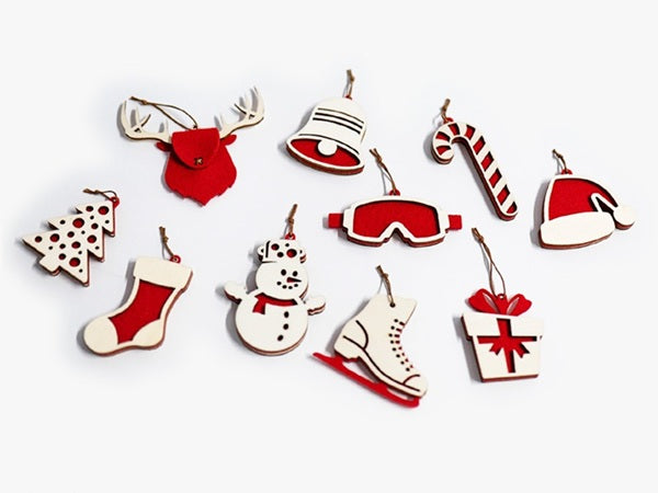 3D okraski za božično drevo Spira