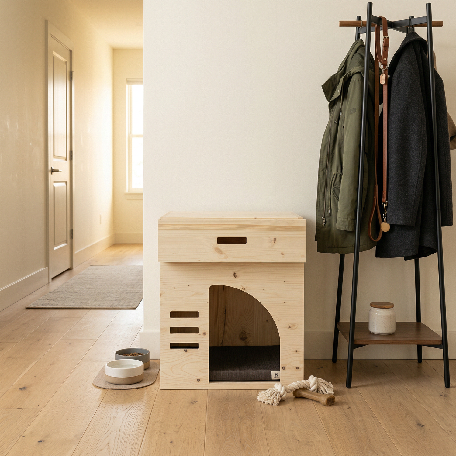 Dog house with drawer Haven