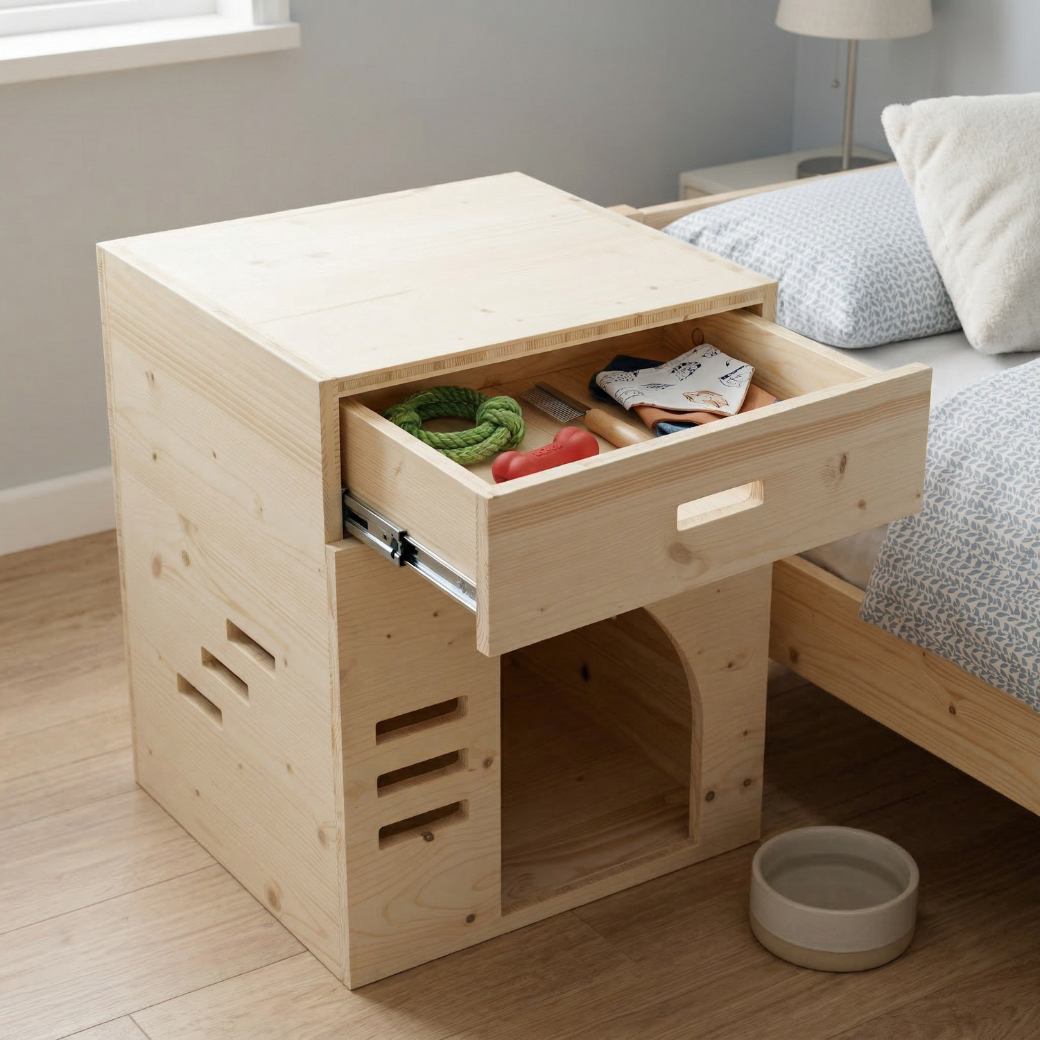 Dog house with drawer Haven