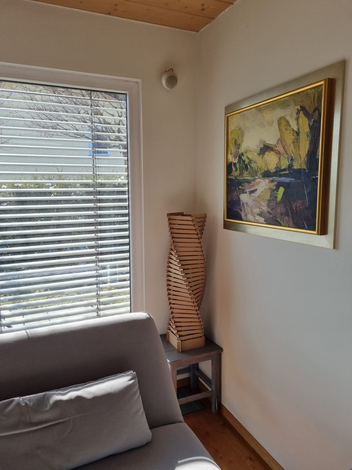 Prenosna / Talna Lesena svetilka - Floor Twister