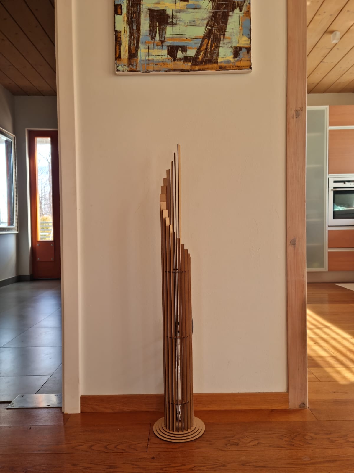 Prenosna / Talna Lesena svetilka - V3