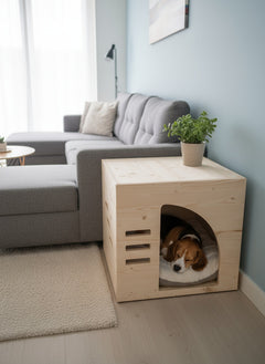 Lesena hiška za psa Haven 1