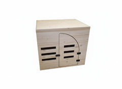 Lesena hiška za psa z vrati Haven 6